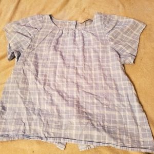 Plaid blouse
